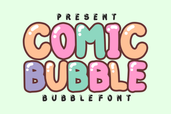 Comic Bubble Font for Creative Design Projects