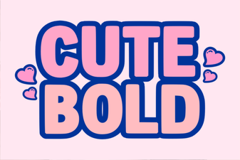 Cute Bold Font for Creative Design Projects