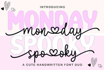 Monday Spooky Script Font for Creative Design Projects