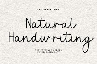 Natural Handwriting Font for Creative Projects