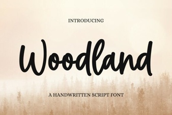 Woodland Font: Nature-Inspired Typography for Creative Projects